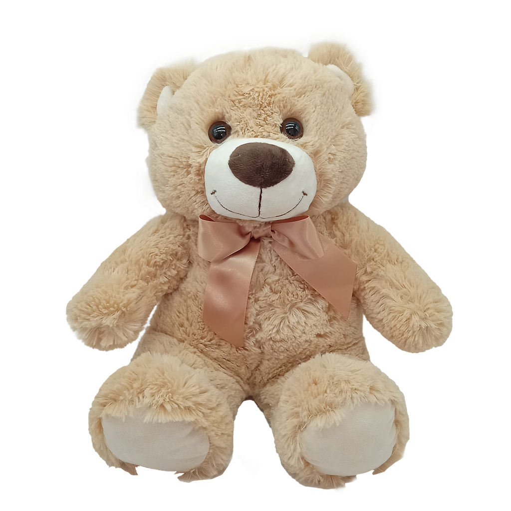 PELUCHE OSO LAZO DORADO